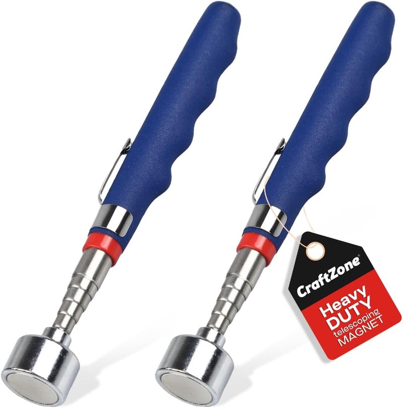 CRAFTZONE Store Telescoping Magnetic Pickup Tool with 20lb Pull Force, 30in Strong Telescopic Magnet Stick, Non-Slip Extendable Magnetic Pick Up Tools, Gifts for Men Women Birthday Father's Day - Image 1